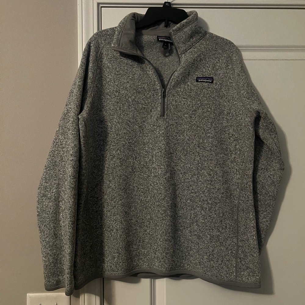 Patagonia Gray Fleece Quarter-Zip Sweatshirt